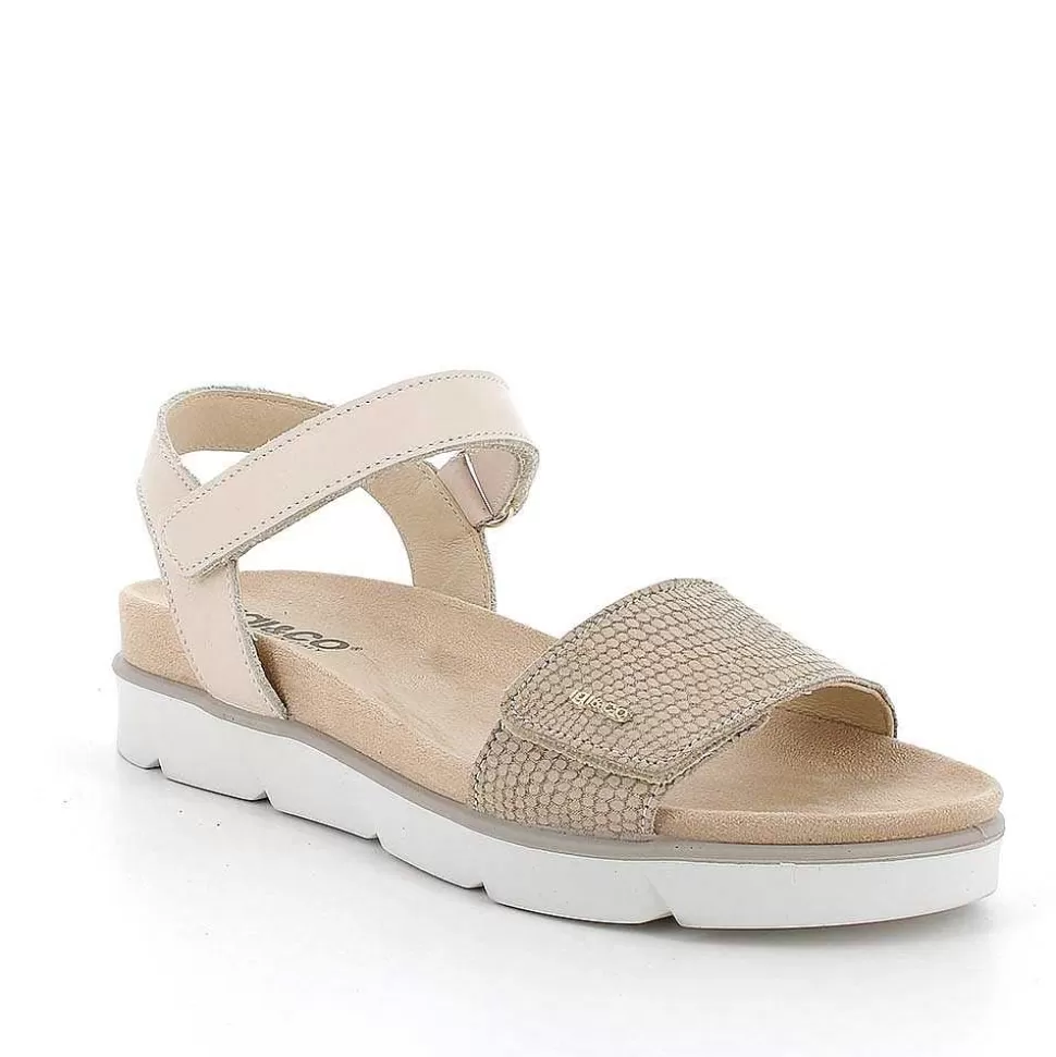 Taupe Women'S Leather Sandals-Igi&Co Online