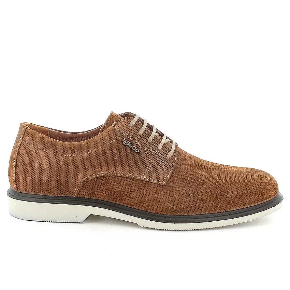 Tobacco Men'S Leather Lace-Ups-Igi&Co Best