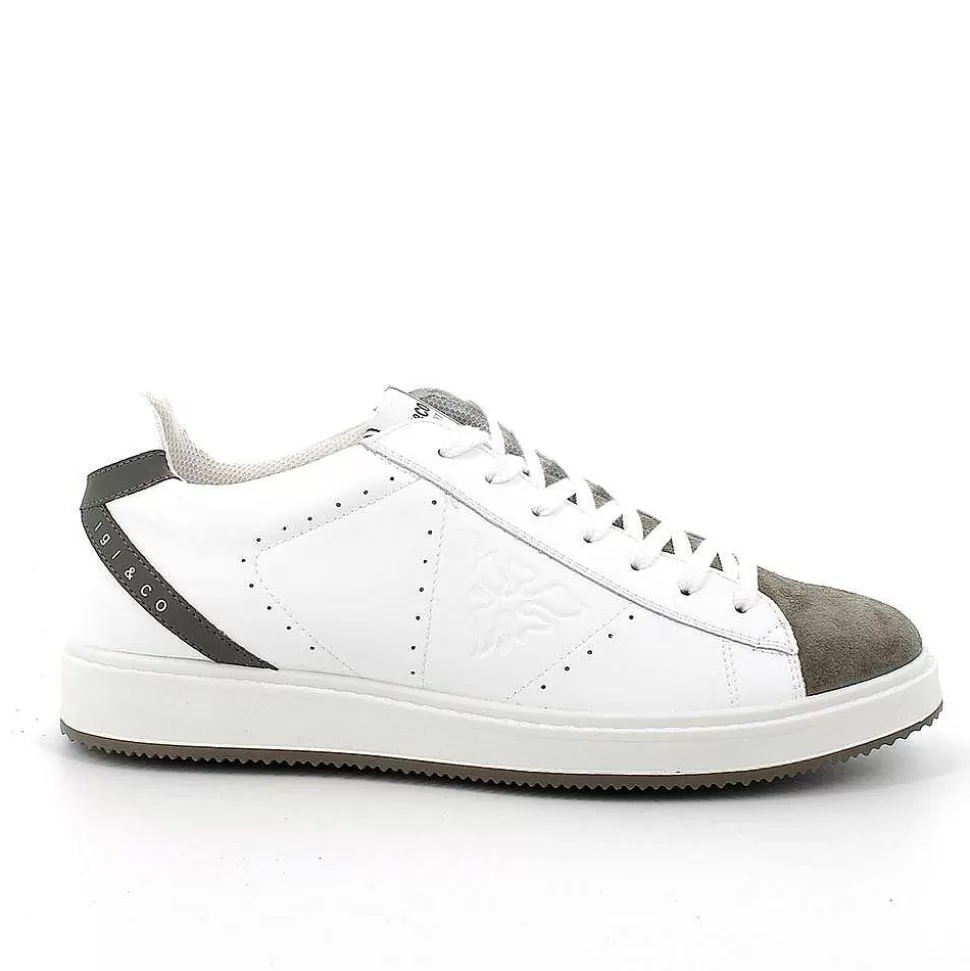 White Men'S Sneakers-Igi&Co Best Sale