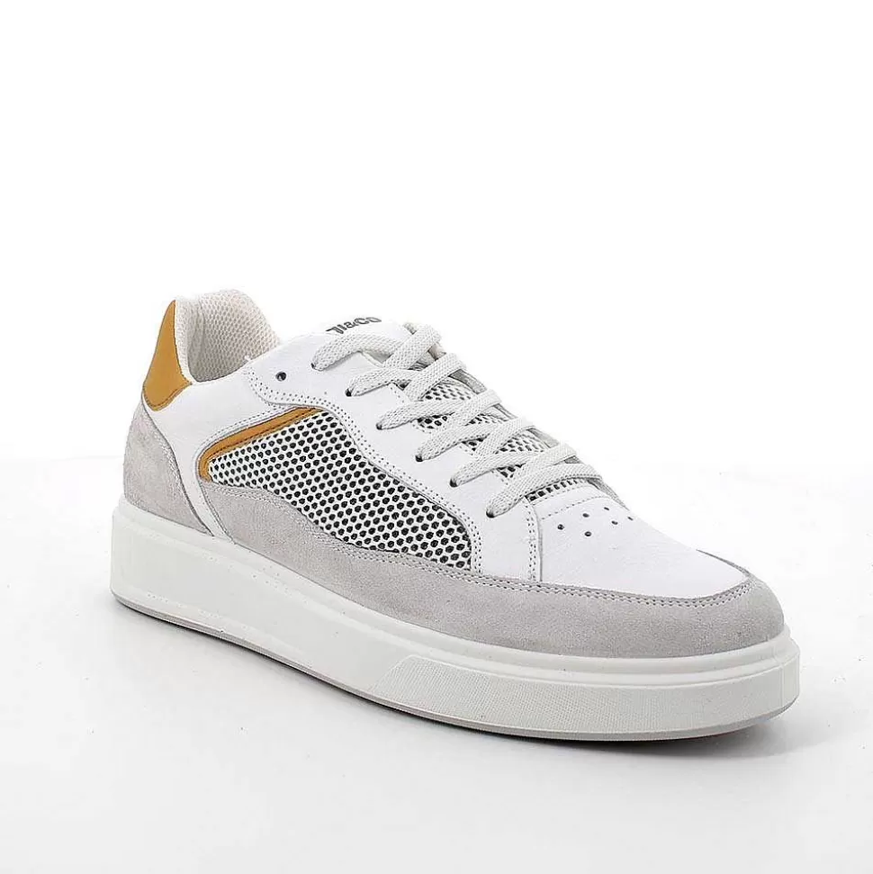 White Men'S Sneakers-Igi&Co Flash Sale