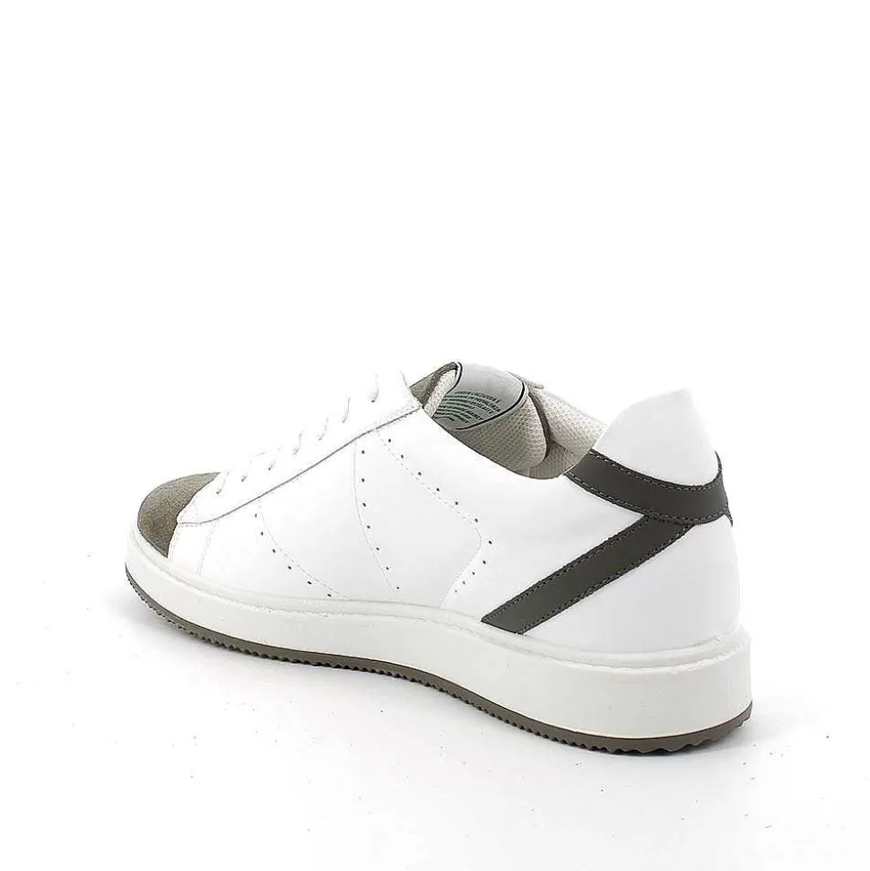 White Men'S Sneakers-Igi&Co Best Sale