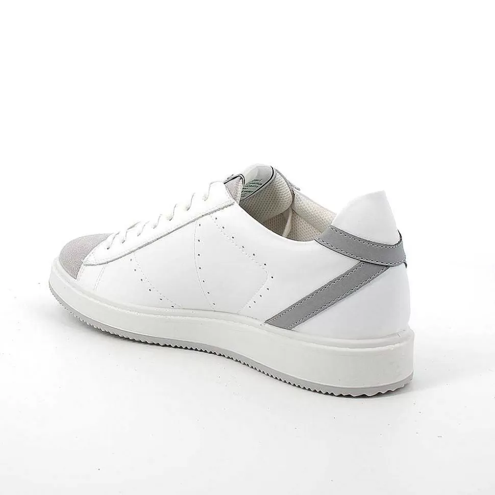 White Men'S Sneakers-Igi&Co Sale