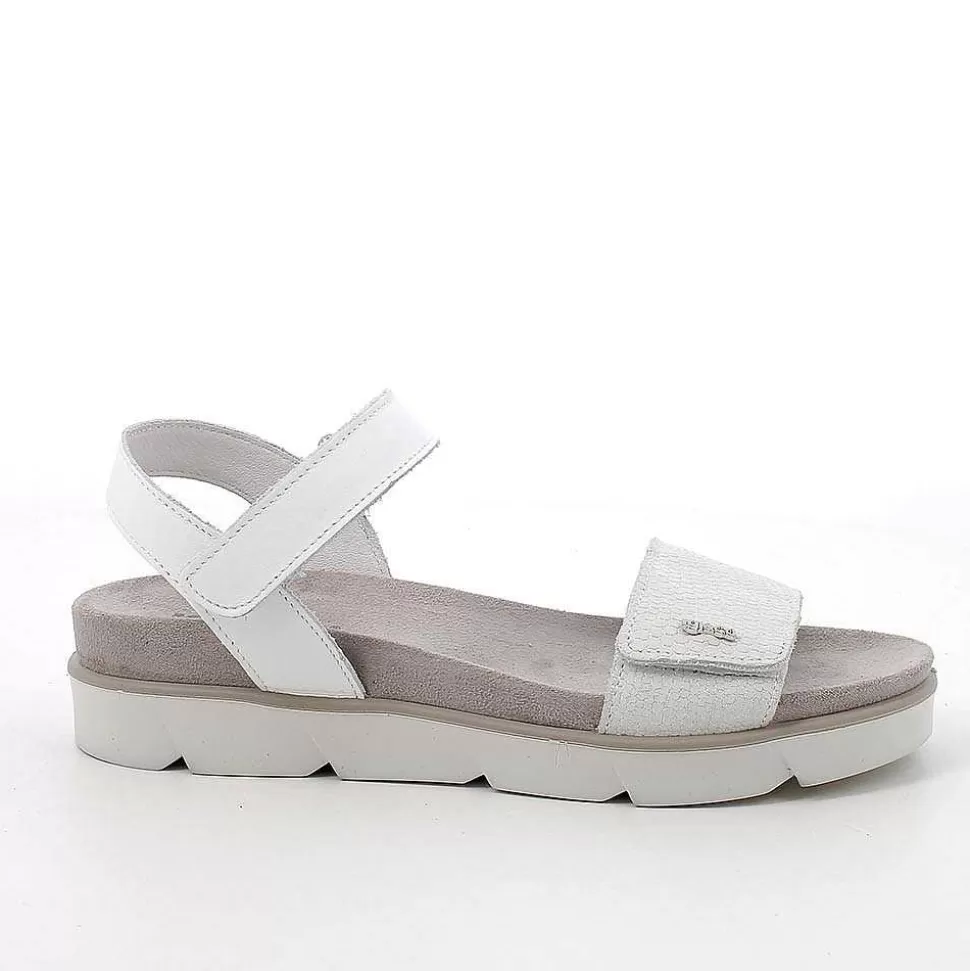 White Women'S Leather Sandals-Igi&Co Flash Sale