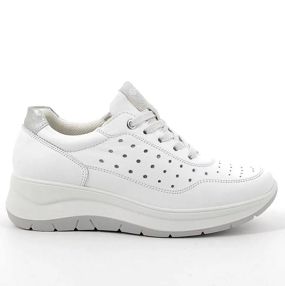 White Women'S Leather Wedge Shoes-Igi&Co Clearance