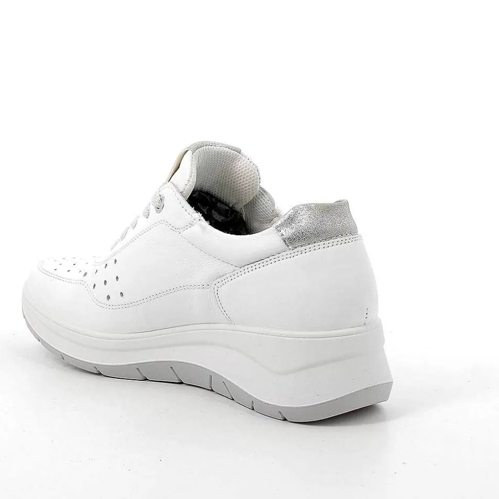 White Women'S Leather Wedge Shoes-Igi&Co Clearance