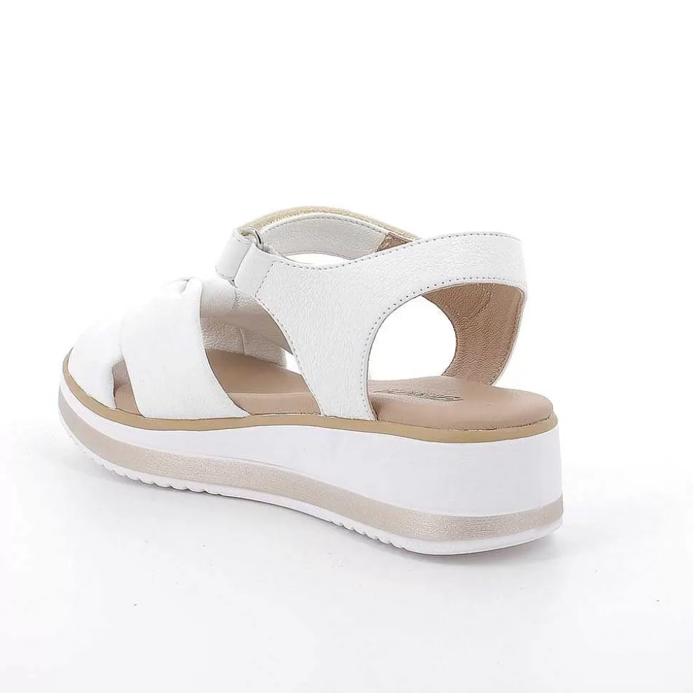 White Women'S Wedge Sandals-Igi&Co Discount