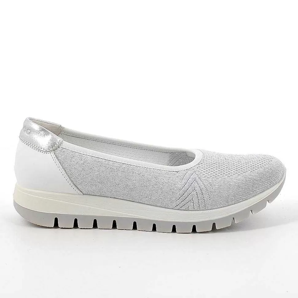 White-Silver Women'S Ballerinas-Igi&Co Flash Sale