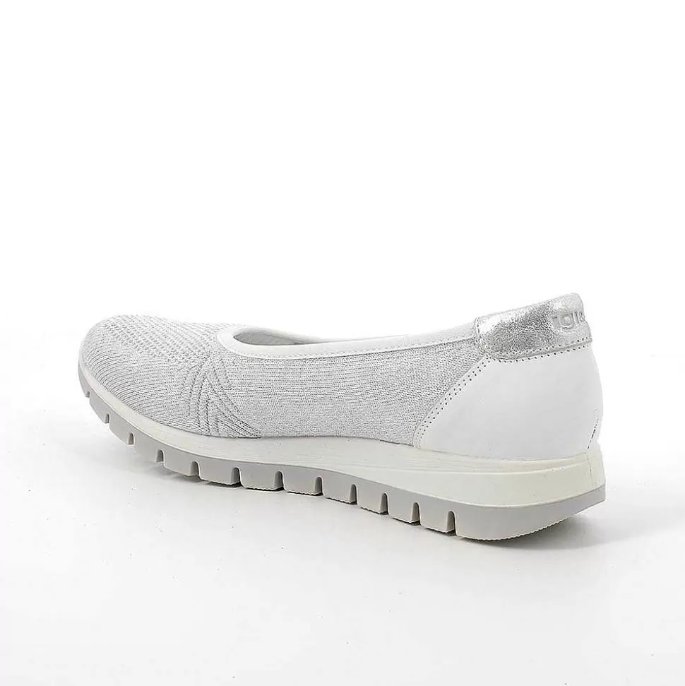 White-Silver Women'S Ballerinas-Igi&Co Flash Sale