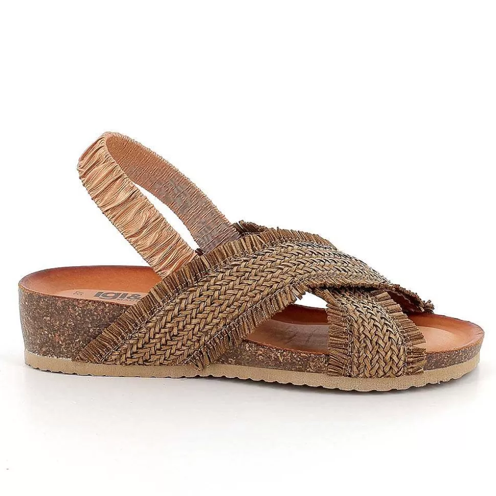 Women'S Leather Sandals Powder-Igi&Co Outlet