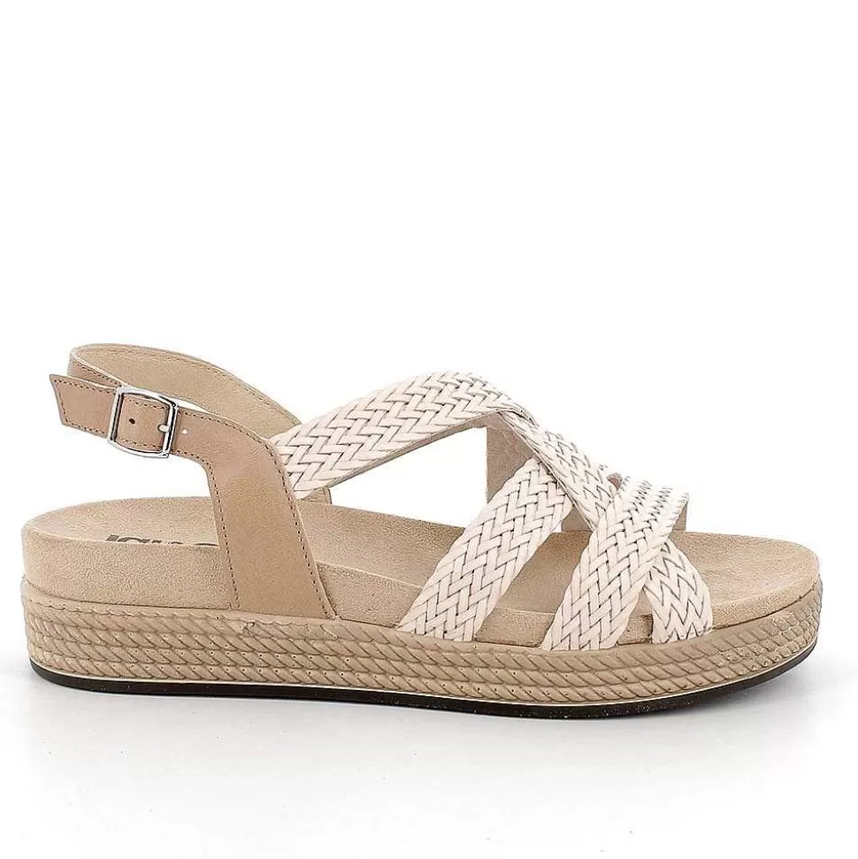 Women'S Leather Sandals Rope-Cream-Igi&Co Online