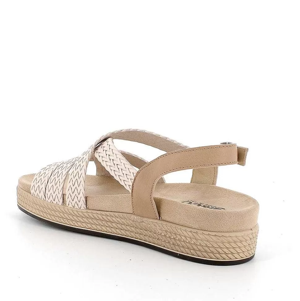 Women'S Leather Sandals Rope-Cream-Igi&Co Online