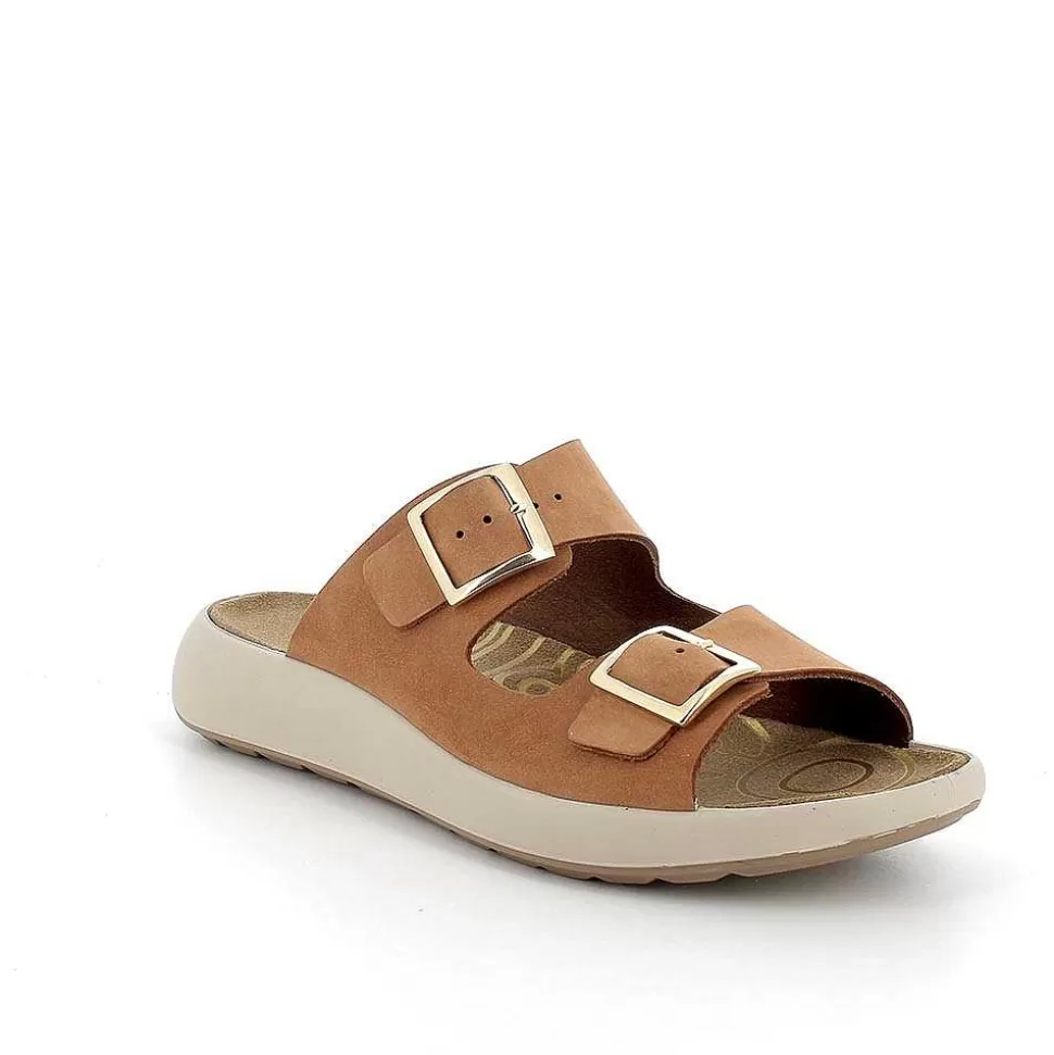 Women'S Leather Sandals Tan-Igi&Co Store