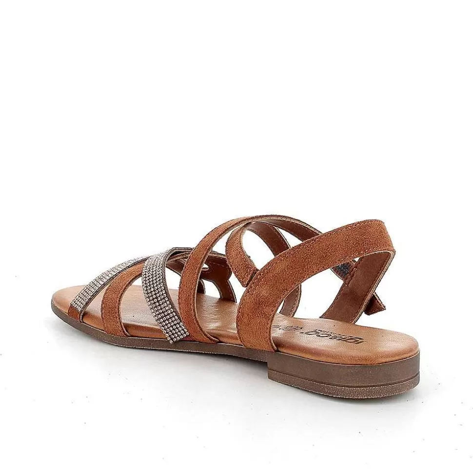 Women'S Leather Sandals Tan-Igi&Co Best