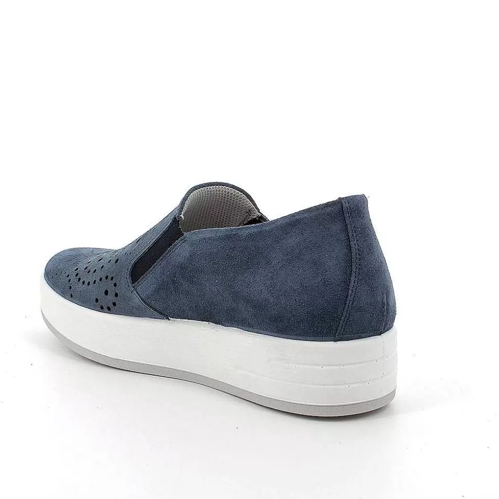 Women'S Leather Slip On Jeans-Igi&Co Fashion