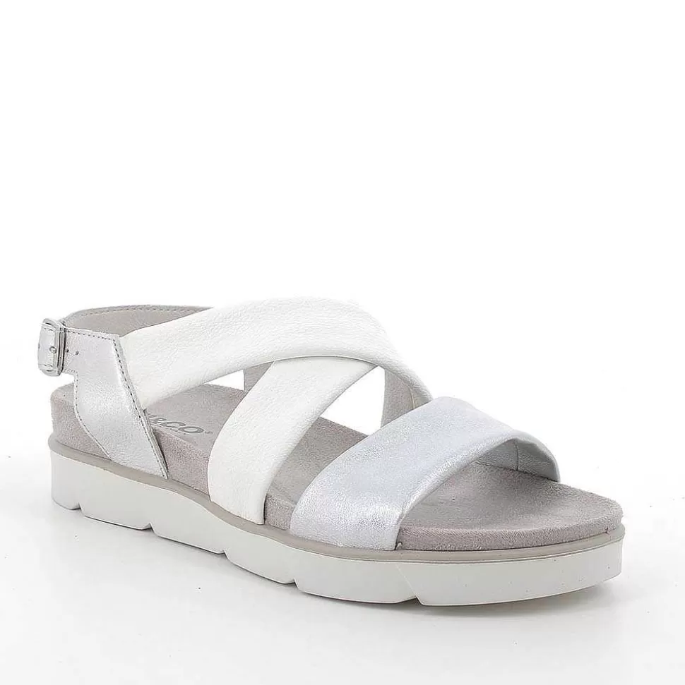 Women'S Sandals Silver-White-Igi&Co Store