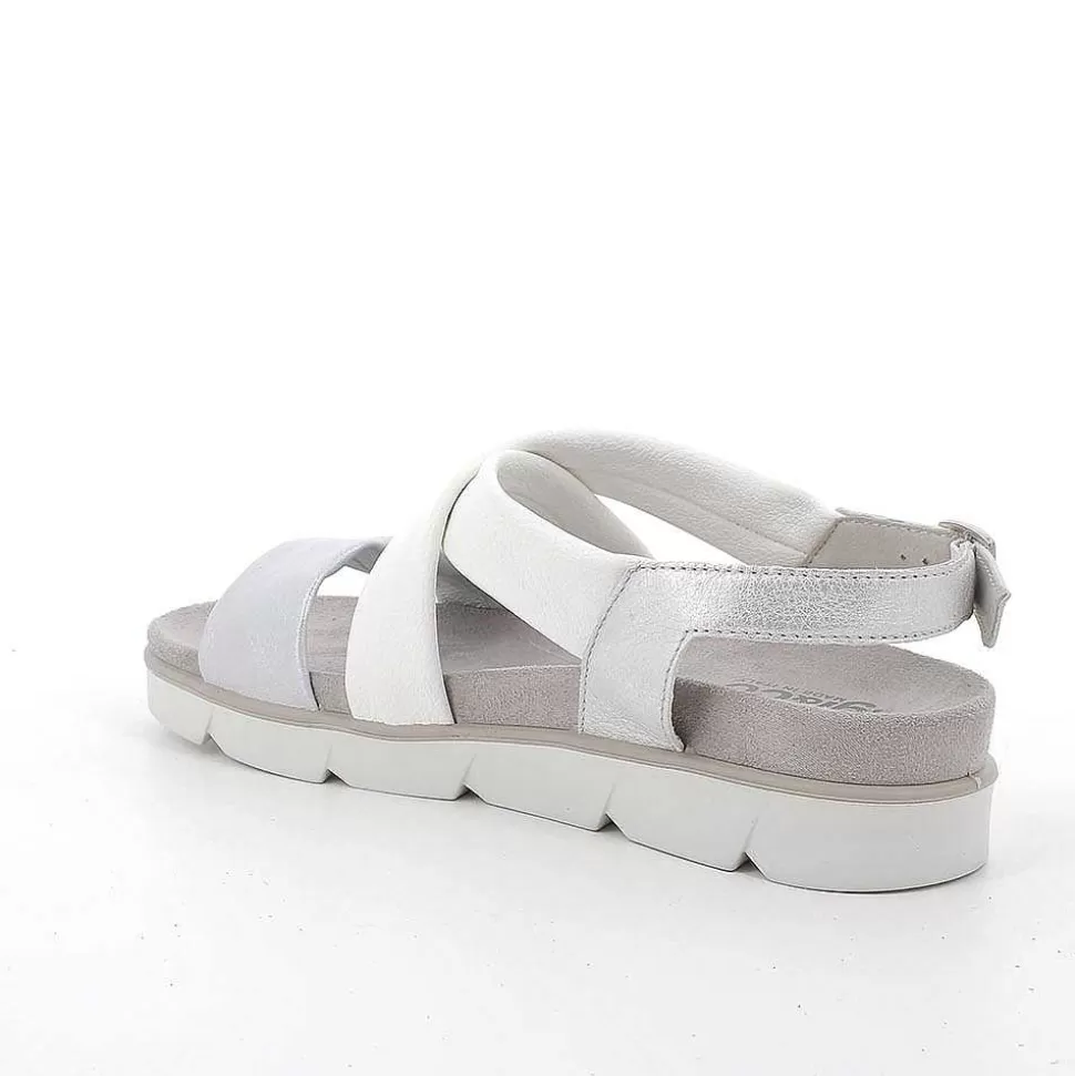 Women'S Sandals Silver-White-Igi&Co Store