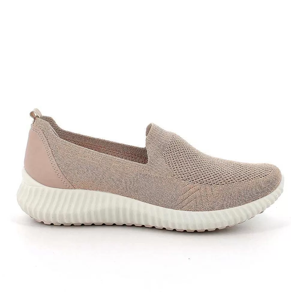 Women'S Sock Sneakers Powder-Platinum-Igi&Co Discount
