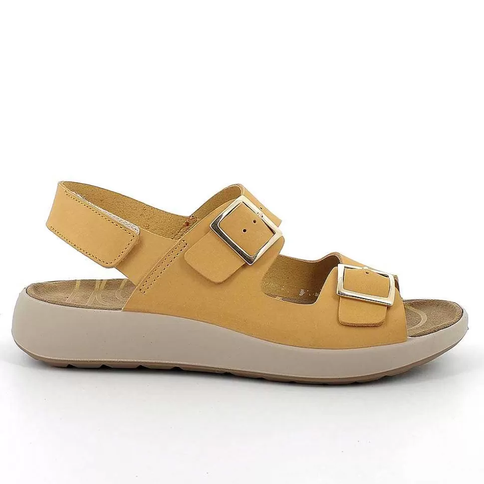 Yellow Women'S Leather Sandals-Igi&Co Best Sale