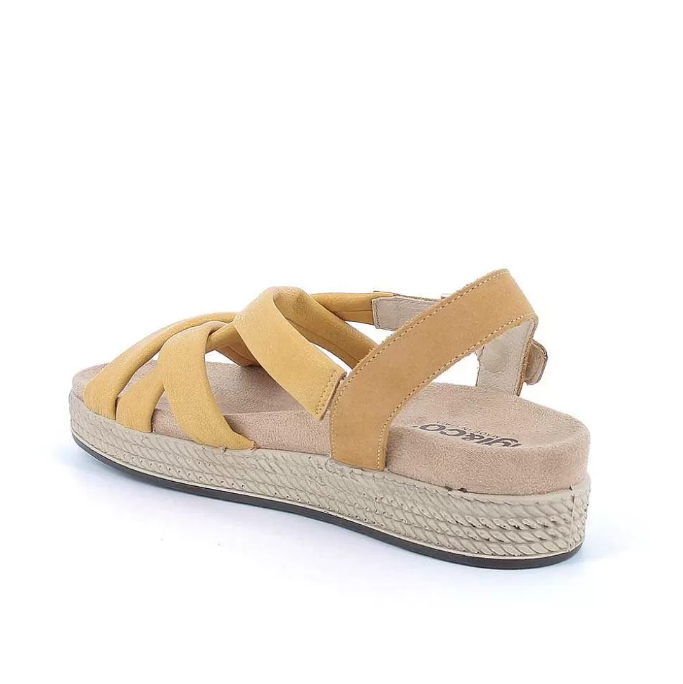 Yellow Women'S Sandals-Igi&Co Cheap