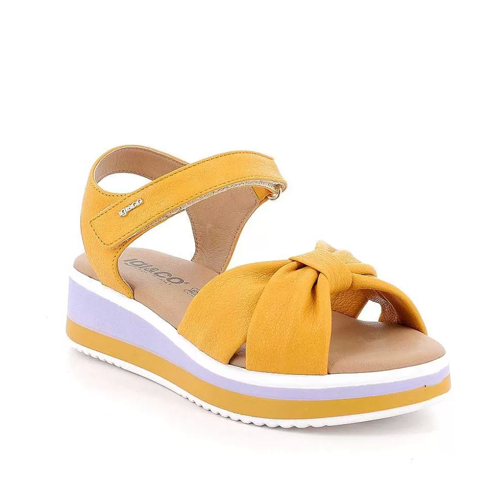 Yellow Women'S Wedge Sandals-Igi&Co Clearance